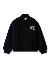 Calvin Klein Felt Varsity Bomber Jacket - Bild 5 von 5