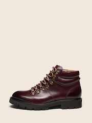 Oliver Sweeney Red Calf Leather Hiker Boots - Image 5 of 6