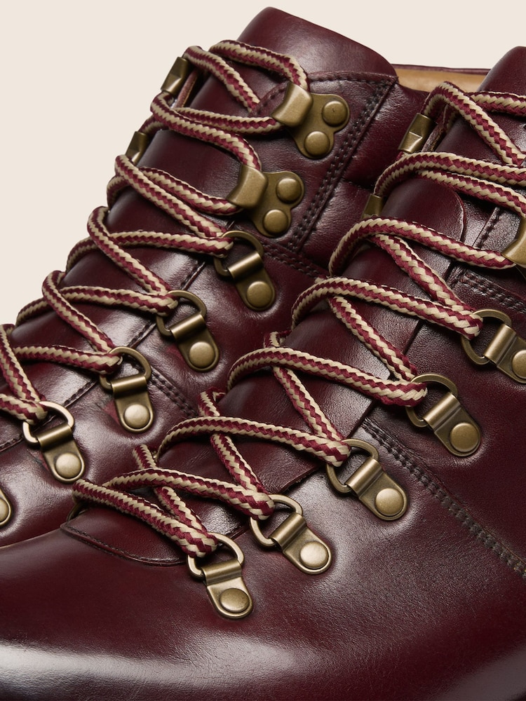 Oliver Sweeney Red Calf Leather Hiker Boots - Image 6 of 6 Oliver Sweeney Red Calf Leather Hiker Boots - Image 6 of 6