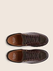 Oliver Sweeney Brown Hand Finished Calf Leather Hybrid Trainers - Image 4 of 6