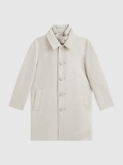 Piedra - Gabardina con aplicación de cuello alzado Perrin de Reiss - Imagen 2 de 7