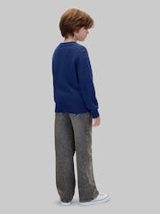 Calvin Klein Blue Knit Logo Jumper - Image 3 of 5