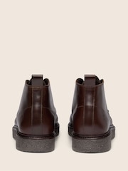 Oliver Sweeney Brown Pull Up Calf Leather Moccasin Boots - Image 3 of 6