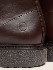 Oliver Sweeney Brown Pull Up Calf Leather Moccasin Boots - Image 6 of 6