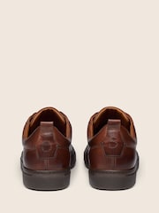 Oliver Sweeney Brown Hand Finished Calf Leather Retro Trainers - Image 3 of 6