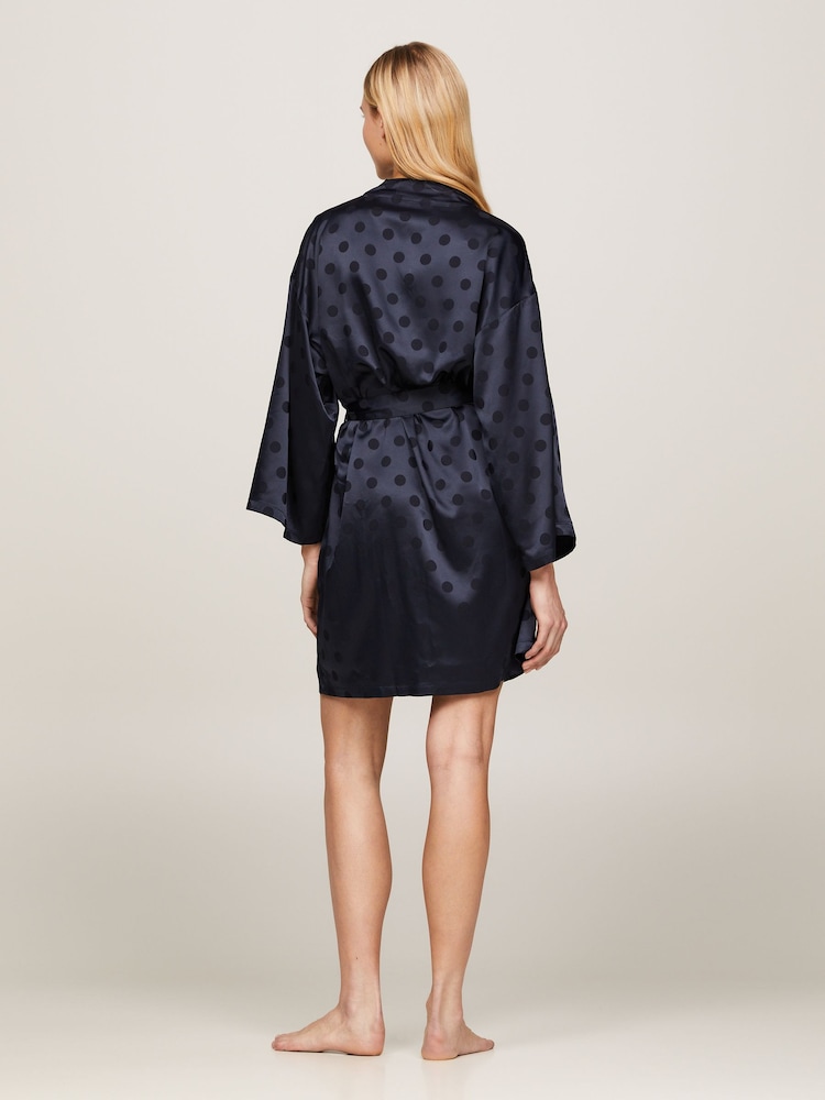 Tommy Hilfiger Blue Logo Lace Print Kimono - Image 2 of 5