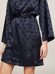 Tommy Hilfiger Blue Logo Lace Print Kimono - Image 4 of 5