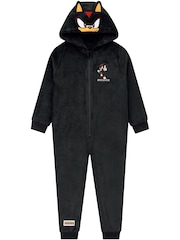 Character Black Sonic The Hedgehog Shadow Fleece Onesie - Image 1 of 6