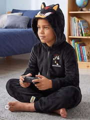 Character Black Sonic The Hedgehog Shadow Fleece Onesie - Image 2 of 6