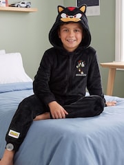 Character Black Sonic The Hedgehog Shadow Fleece Onesie - Image 3 of 6