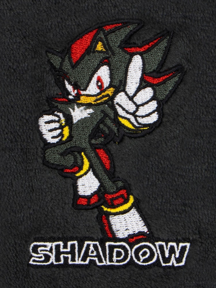 Character Black Sonic The Hedgehog Shadow Fleece Onesie - Image 6 of 6 Character Black Sonic The Hedgehog Shadow Fleece Onesie - Image 6 of 6