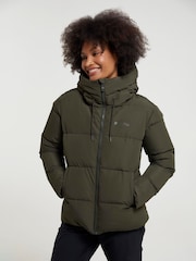 Mountain Warehouse Green Womens Toasty Short Padded Thermal Jacket - Image 1 of 5