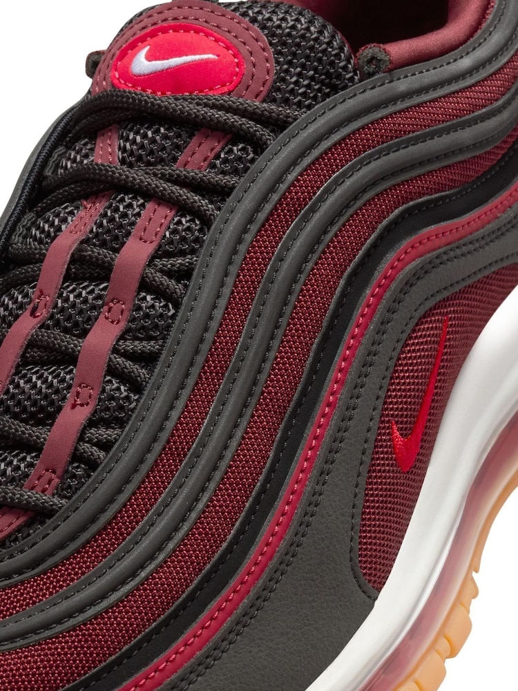 Nike Red/Black Air Max 97 Trainers - Image 11 of 11