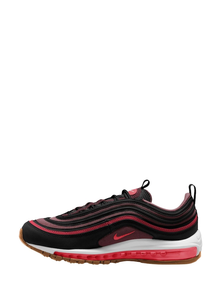 Nike Red/Black Air Max 97 Trainers - Image 2 of 11