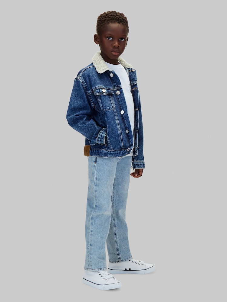 Calvin Klein Blue Straight Fit Jeans - Image 1 of 6