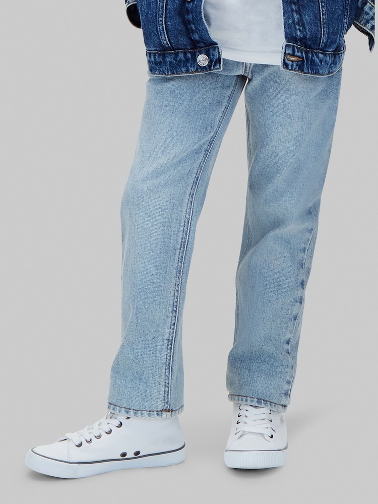 Calvin Klein Blue Straight Fit Jeans - Image 2 of 6
