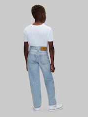 Calvin Klein Blue Straight Fit Jeans - Image 3 of 6