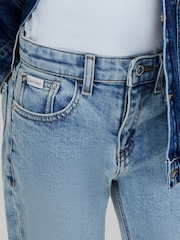 Calvin Klein Blue Straight Fit Jeans - Image 4 of 6