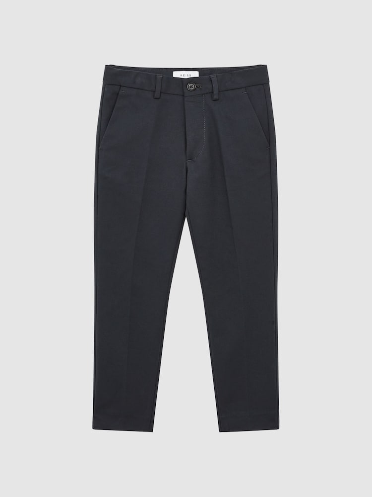 Reiss Steel Blue Eastbury 3-9 yrs Slim Fit Chinos - Image 2 of 8