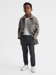 Reiss Steel Blue Eastbury 3-9 yrs Slim Fit Chinos - Image 3 of 8