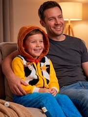 Character Yellow Disney Toy Story Woody Fleece Onesie - Image 3 of 6