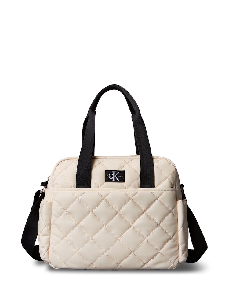 Calvin Klein Brown Quilted Diaper Bag - Image 1 of 4