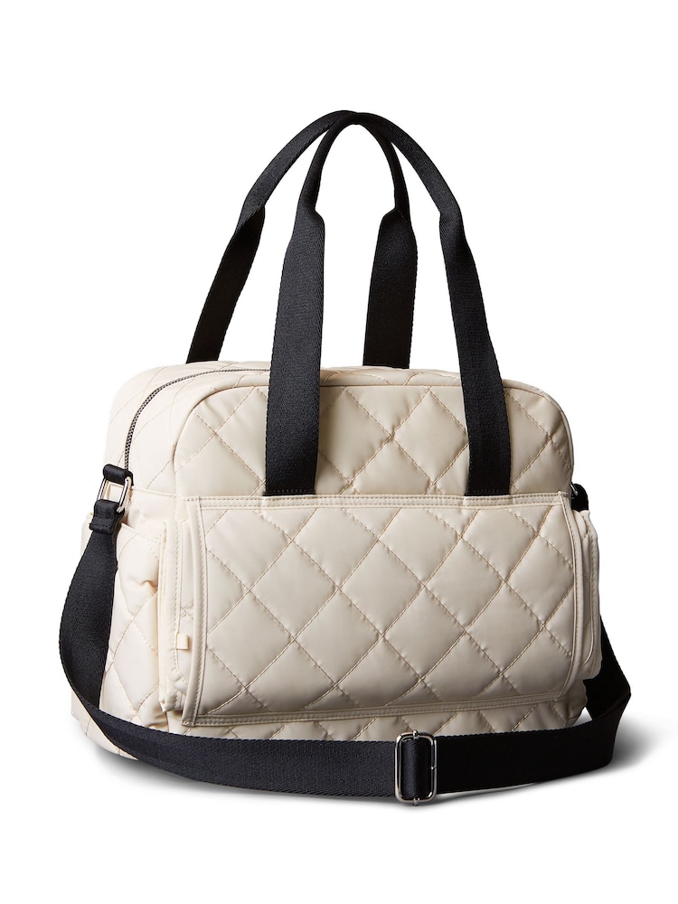 Calvin Klein Brown Quilted Diaper Bag - Image 2 of 4