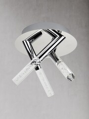 Searchlight Chrome Fizz 3 Light Bathroom Flush Pendant - Image 3 of 4