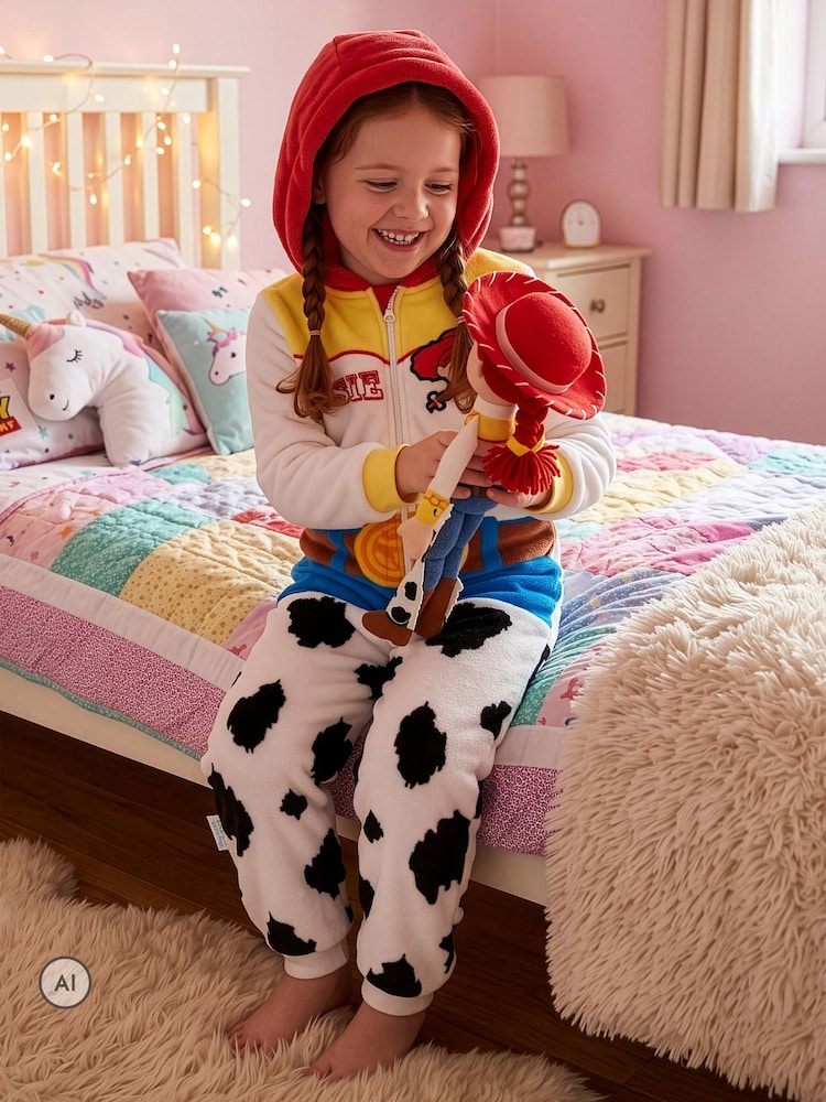 Character White Disney Toy Story Jessie Fleece Onesie - Image 2 of 7