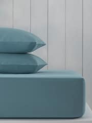 Blue Slate Cotton Rich Deep Fitted Sheet - Image 1 of 2