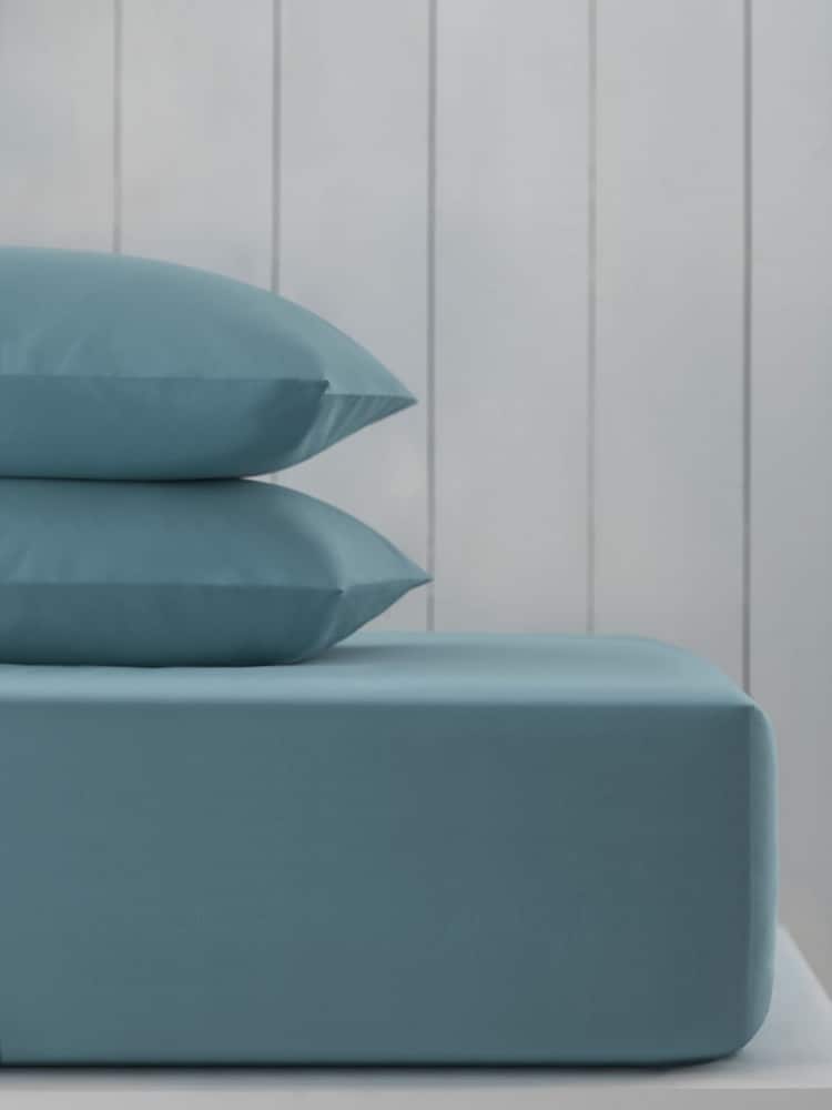 Blue Slate Cotton Rich Deep Fitted Sheet - Image 1 of 2