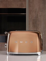 Smeg Rose Gold 2 Slice Toaster - Image 1 of 4