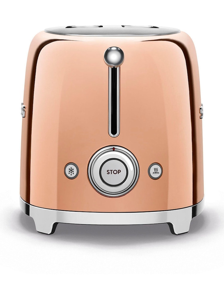 Smeg Rose Gold 2 Slice Toaster - Image 4 of 4