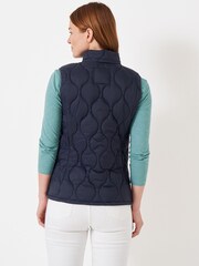 Crew Clothing Company Blue Textured Nylon Gilet - Image 2 of 4