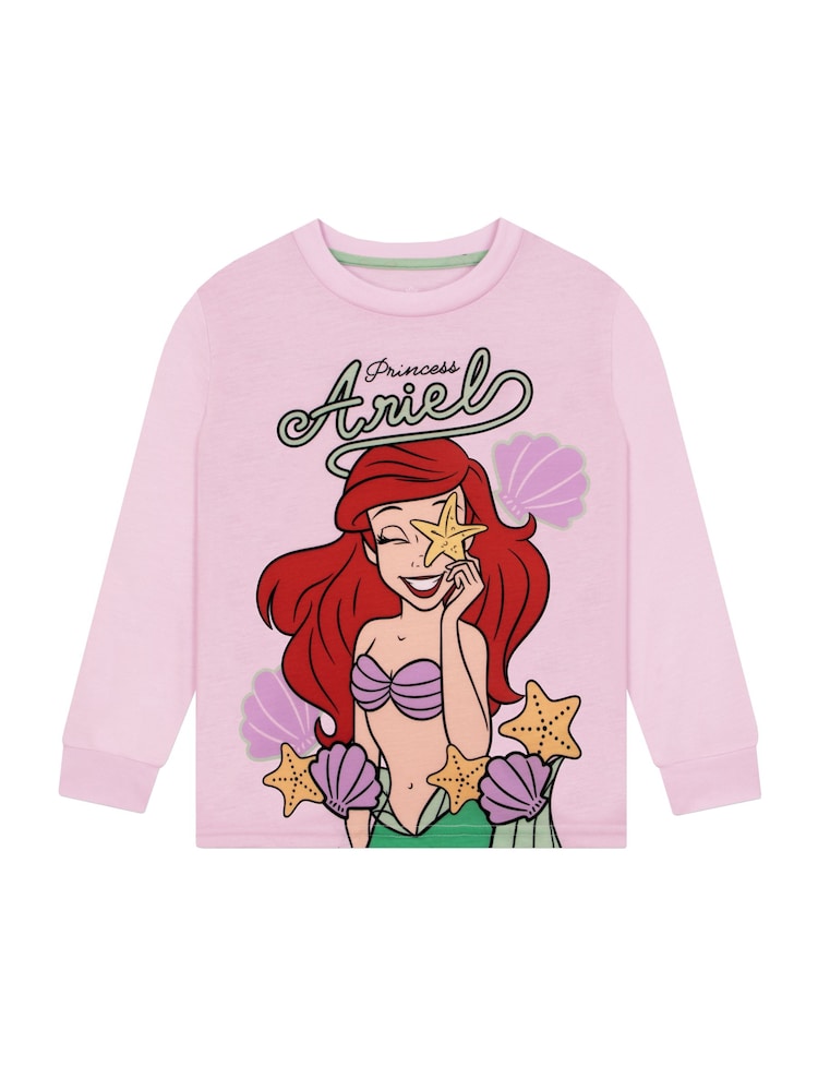 بيجامة بتصميم Disney Princess The Little Mermaid مع رسمة أصداف من Character - صورة 2 من 8 بيجامة بتصميم Disney Princess The Little Mermaid مع رسمة أصداف من Character - صورة 2 من 8