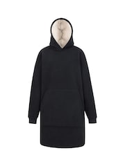 Mountain Warehouse Black Womens Snug Borg Lined Hooded Blanket - Image 1 of 1