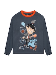 Character Blue Mr Bean And Teddy Long Sleeve Pyjamas - Image 4 of 6