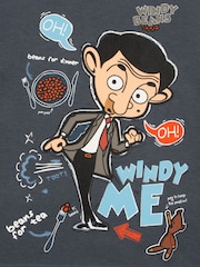 Character Blue Mr Bean And Teddy Long Sleeve Pyjamas - Image 6 of 6