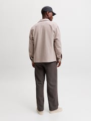 JACK & JONES Cream Button Down Overshirt - Image 4 of 8