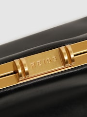 Reiss Black Madison Leather Clutch Bag - Image 5 of 6
