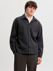 JACK & JONES Grey Button Down Overshirt - Image 1 of 6