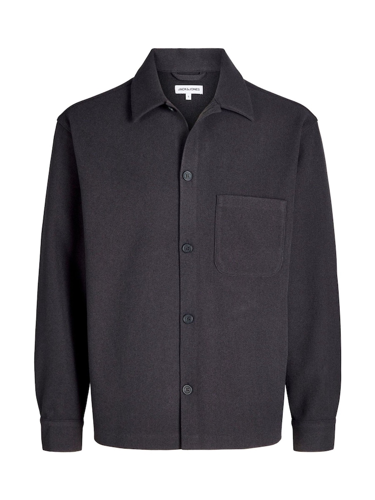 JACK & JONES Grey Button Down Overshirt - Image 6 of 6
