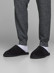 Svart - JACK & JONES Microfiber Mule Slippers - Bilde 1 av 7
