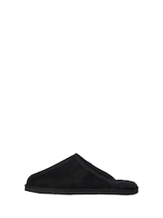 Svart - JACK & JONES Microfiber Mule Slippers - Bilde 3 av 7