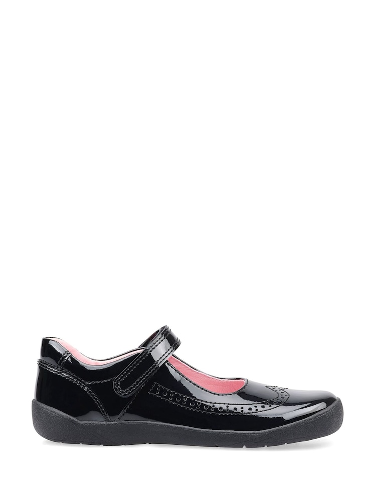 Start-Rite Spirit Black Leather School Shoes - Unicorn F & G Fit - Image 1 of 4