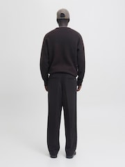 JACK & JONES Black Wide Fit Smart Trousers - Image 3 of 7