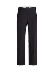 JACK & JONES Black Wide Fit Smart Trousers - Image 5 of 7