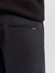JACK & JONES Black Wide Fit Smart Trousers - Image 7 of 7
