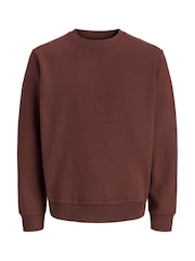 JACK & JONES Brown Crew Neck Sweatshirt - Image 4 of 4