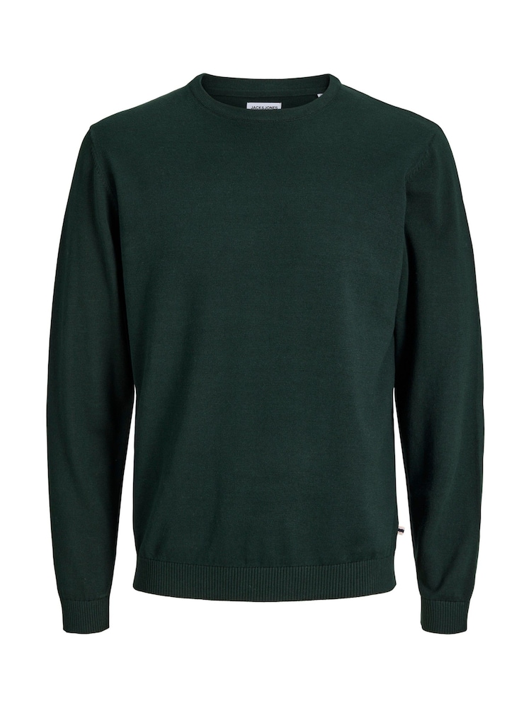 JACK & JONES Green Crew Neck Knitted Jumper - Image 1 of 4